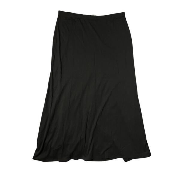 Peruvian Connection Black Pima Cotton Skirt XL - Picture 3 of 8